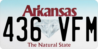 AR license plate 436VFM