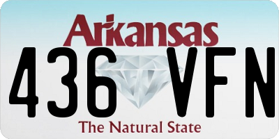 AR license plate 436VFN