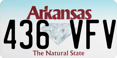 AR license plate 436VFV