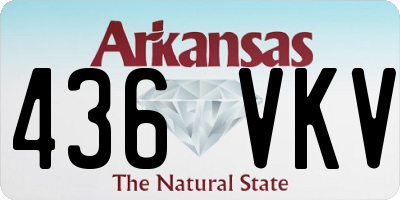 AR license plate 436VKV