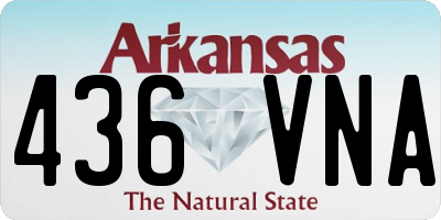 AR license plate 436VNA