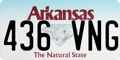 AR license plate 436VNG