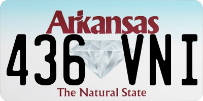 AR license plate 436VNI