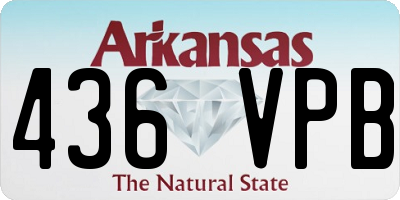 AR license plate 436VPB
