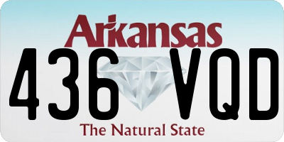 AR license plate 436VQD