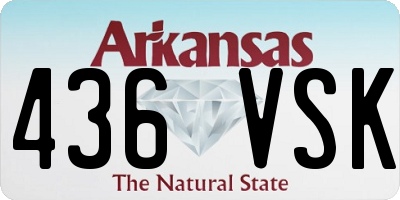 AR license plate 436VSK