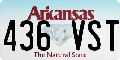 AR license plate 436VST