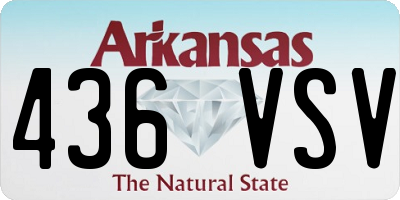 AR license plate 436VSV