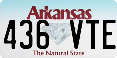 AR license plate 436VTE
