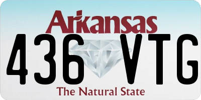 AR license plate 436VTG