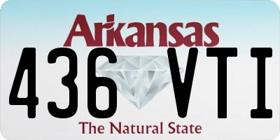 AR license plate 436VTI