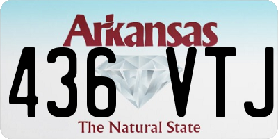 AR license plate 436VTJ