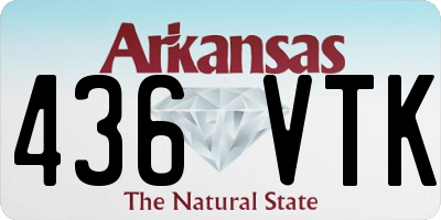 AR license plate 436VTK