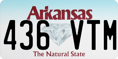 AR license plate 436VTM