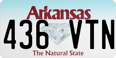AR license plate 436VTN
