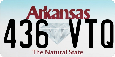AR license plate 436VTQ