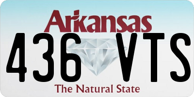 AR license plate 436VTS