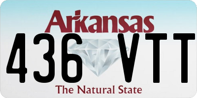 AR license plate 436VTT