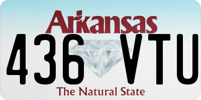 AR license plate 436VTU