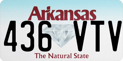 AR license plate 436VTV