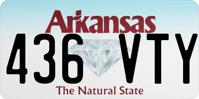 AR license plate 436VTY