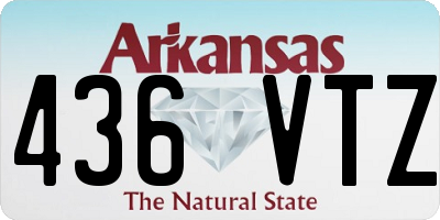 AR license plate 436VTZ