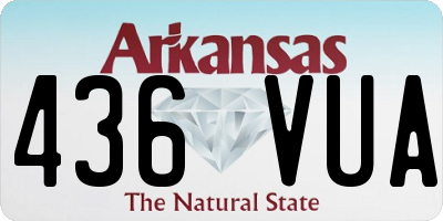 AR license plate 436VUA