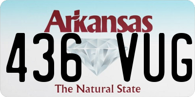 AR license plate 436VUG