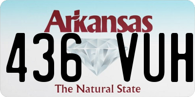AR license plate 436VUH