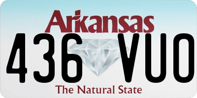 AR license plate 436VUO