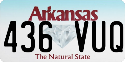 AR license plate 436VUQ