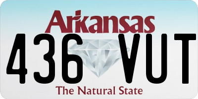 AR license plate 436VUT