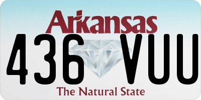 AR license plate 436VUU