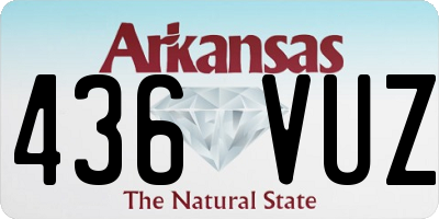 AR license plate 436VUZ