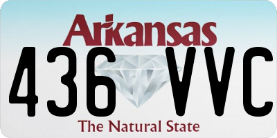 AR license plate 436VVC