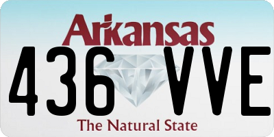 AR license plate 436VVE