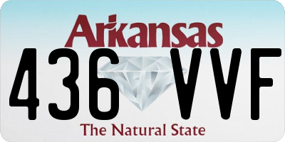 AR license plate 436VVF