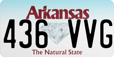 AR license plate 436VVG
