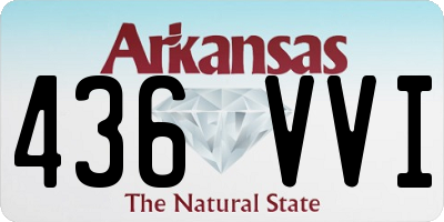 AR license plate 436VVI