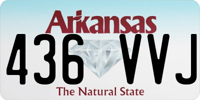AR license plate 436VVJ