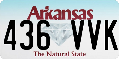 AR license plate 436VVK