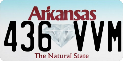 AR license plate 436VVM