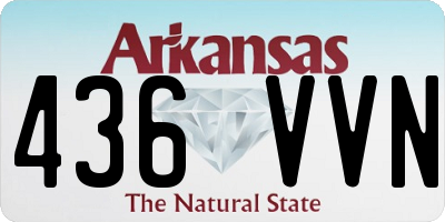 AR license plate 436VVN