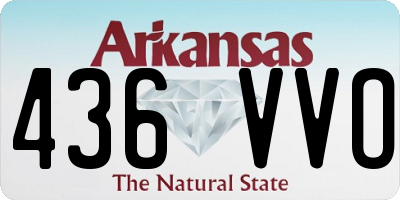 AR license plate 436VVO