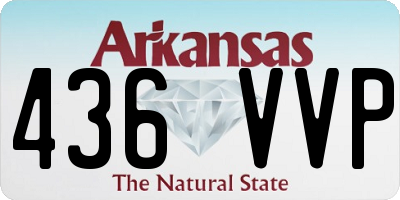 AR license plate 436VVP