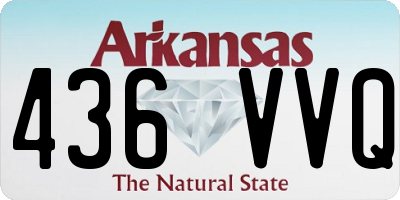 AR license plate 436VVQ