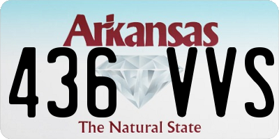 AR license plate 436VVS