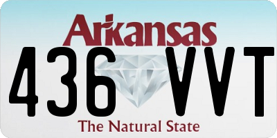 AR license plate 436VVT