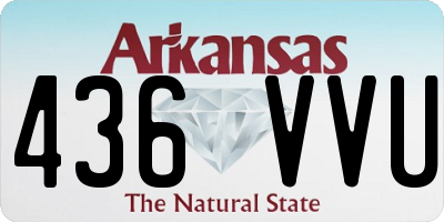 AR license plate 436VVU