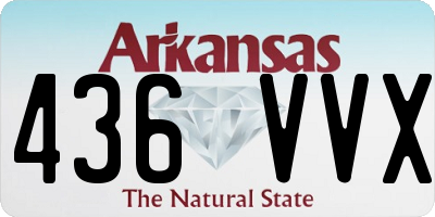 AR license plate 436VVX